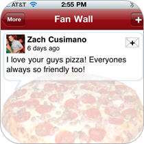 Set up a fan wall for your customers to leave feedback on your business. Manage the comments online.